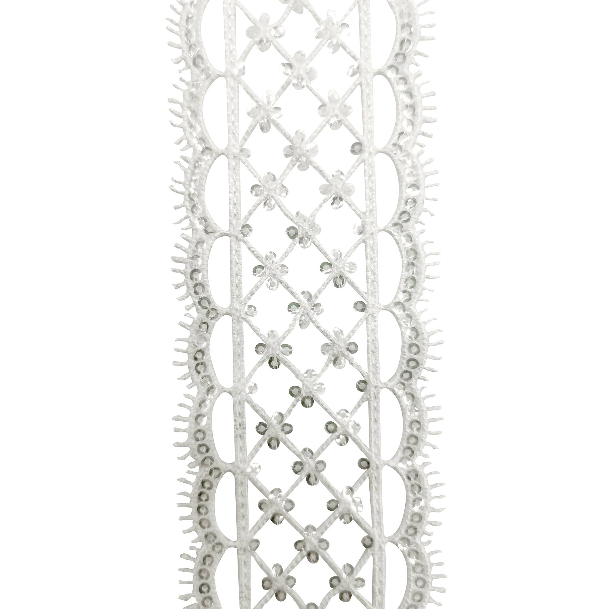 1.75'' x 2yd. Lace Sequined Ribbon by Celebrate It®